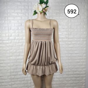 colza medium tan summer dress